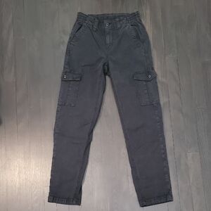 American Eagle Outfitters Women's Dark Gray Cargo Straight Pant